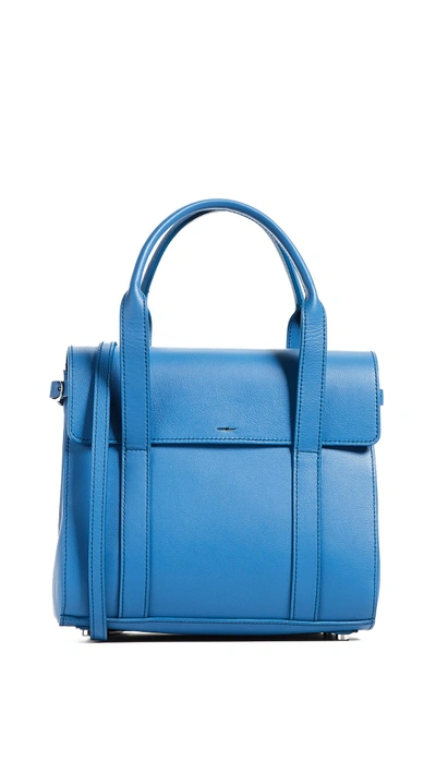 Shinola Small Soft Satchel In Blue Stone