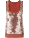 Bottega Veneta Hibiscus Silk Top - Pink
