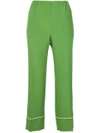 N°21 Cropped Pyjama Style Trousers