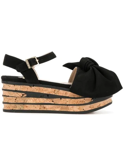 Paloma Barceló Paloma Barcelo Suede Wedges In Black