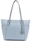 Michael Michael Kors Jet Set Shopper Tote In Blue