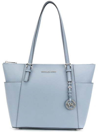 Michael Michael Kors Jet Set Shopper Tote In Blue