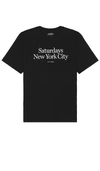 Saturdays Surf Nyc Black Miller T-shirt