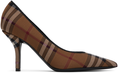 Burberry Brown Check Pumps