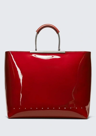 Alexander Wang Dime Patent Leather Tote - Red