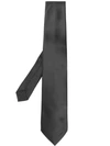 Prada Classic Silk Tie In Grey