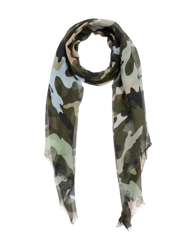 Valentino Oblong Scarves In Light Green