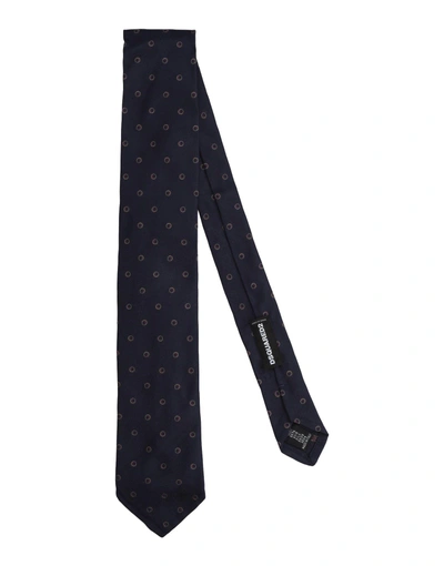 Dsquared2 Ties In Dark Blue