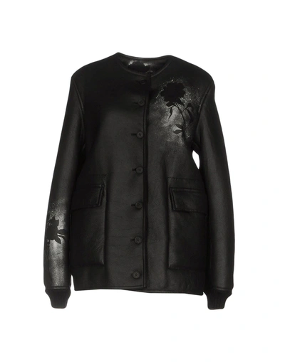 Christopher Kane Leather Jacket In Black