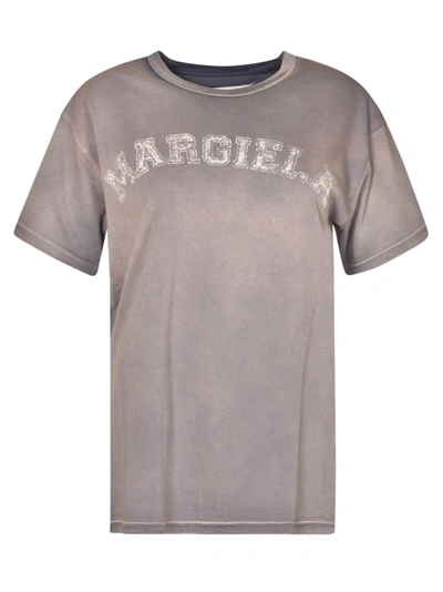 Maison Margiela Logo T-shirt In Lilac