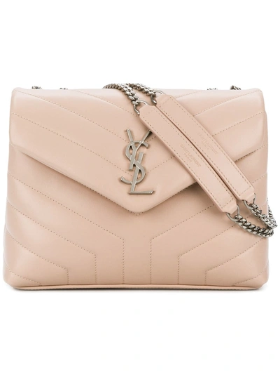 Saint Laurent Sqaure Designed Shoulder Bag - Pink & Purple