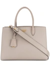 Prada Bibliotheque Tote - Grey