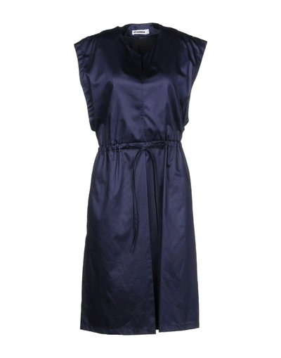 Jil Sander Knee-length Dress In Dark Blue