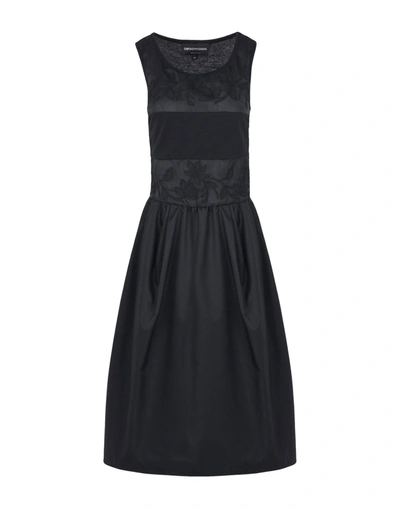 Emporio Armani Midi Dresses In Black