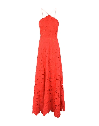 Badgley Mischka Long Dress In Red