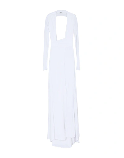 Issa Long Dress In White
