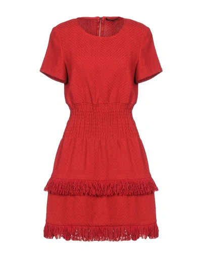 Maje Short Dresses In Red