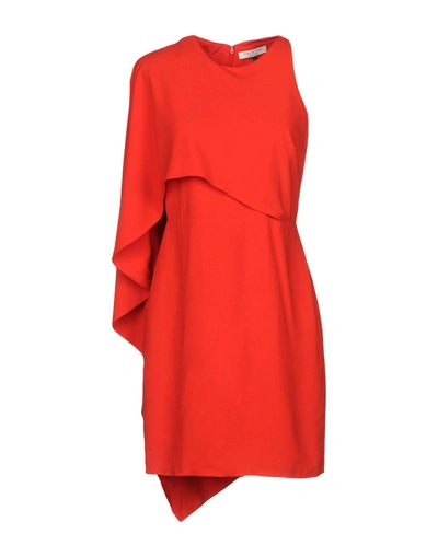 Halston Heritage Short Dress In Red