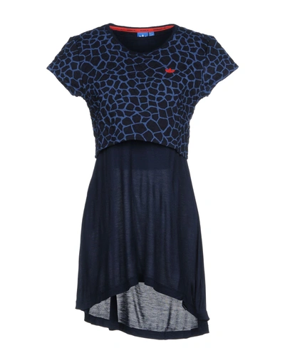 Adidas Originals Short Dress In Dark Blue