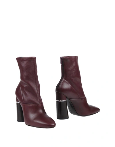 3.1 Phillip Lim Ankle Boot In Deep Purple