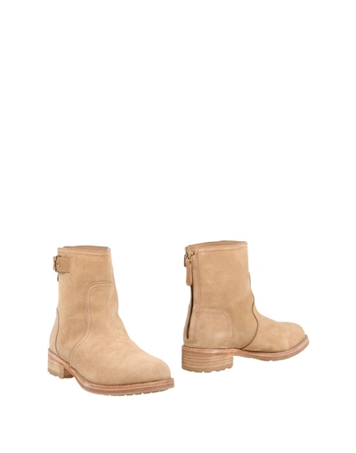 Tory Burch Ankle Boots In Camel