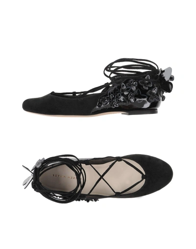 Sophia Webster Ballet Flats In Black