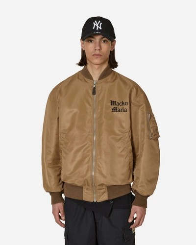 ジャケット・アウター WACKO MARIA / MA-1 FLIGHT JACKET TYPE-2 Wacko Maria Ma-1 Flight Jacket (type-2) In Beige | ModeSens