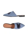 Emporio Armani Mules & Clogs In Slate Blue
