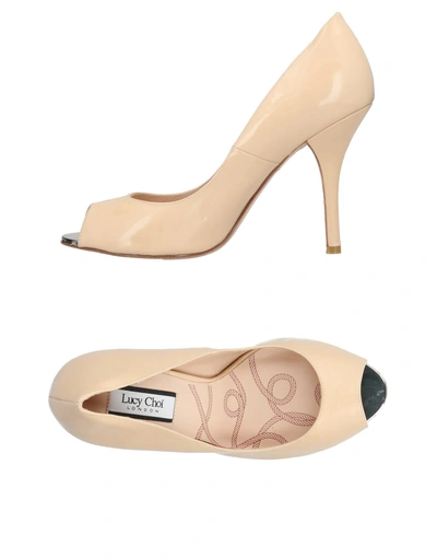 Lucy Choi London Pumps In Beige