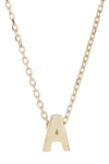 Adornia 14k Gold Plate Initial Necklace In Gold - A