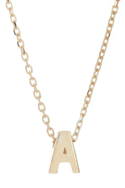 Adornia 14k Gold Plate Initial Necklace In Gold - A