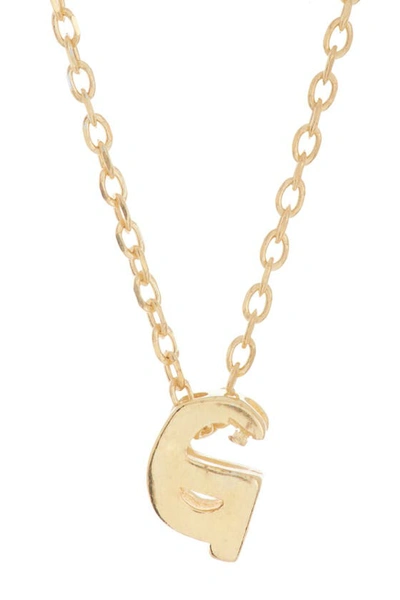 Adornia 14k Gold Plate Initial Necklace In Gold - G