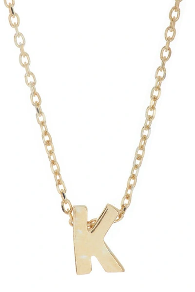 Adornia 14k Gold Plate Initial Necklace In Gold - K