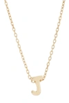 Adornia 14k Gold Plate Initial Necklace In Gold - J