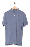 Tailor Vintage Recycled Polyester Jersey Polo In Vintage Indigo