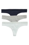 Calvin Klein Logo Thong In Afg Shoreline/