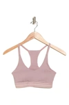 Calvin Klein Refined Rib Lightly Lined Bralette In 8hr Gray Rose