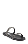 Steve Madden Decorate Embellished Slide Sandal In Black Multi