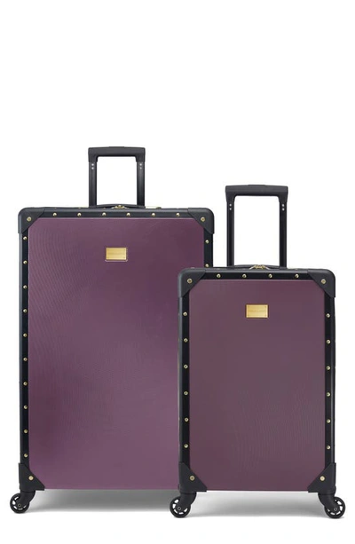 Vince Camuto Jania 2.0 Medium Spinner Suitcase In Eggplant