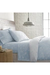 Southshore Fine Linens Sweetbrier Long Staple Sateen Cotton Sheet Set In Ballard Blue