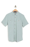 Tailor Vintage Collared Button-down Shirt In Chinois Green