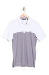Travismathew Colorblock Cotton Blend Polo In White/ Grey