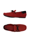 Tod's Loafers In Brick Red