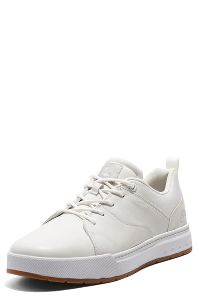 Timberland Leather Low-top Sneakers In Blanc De Blanc