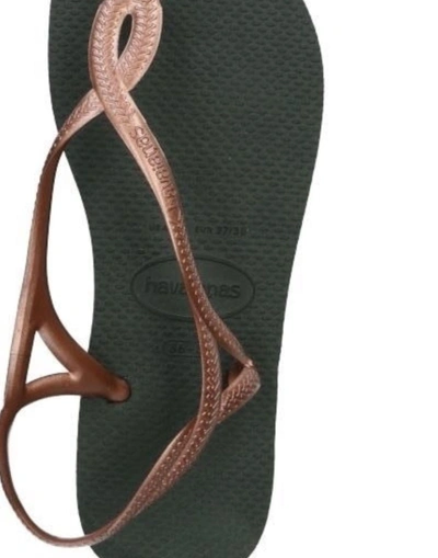 Havaianas Toe Strap Sandals In Light Brown