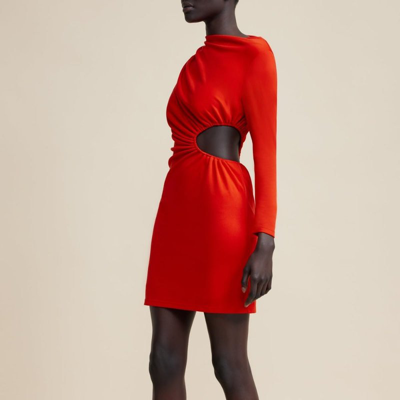 Acler Nash Kleid Mit Cut-out In Red
