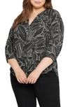 Nydj Semisheer Pintuck Blouse In Leland Manor