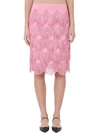 Marc Jacobs Pink Viscose Skirt In Rose-pink