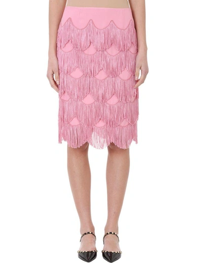 Marc Jacobs Pink Viscose Skirt In Rose-pink