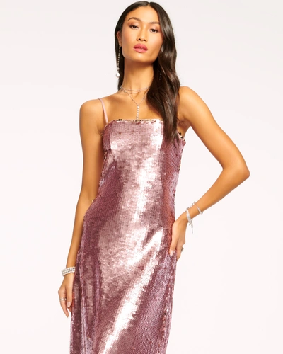 Ramy Brook Lockwood Column Dress In Candy Pink